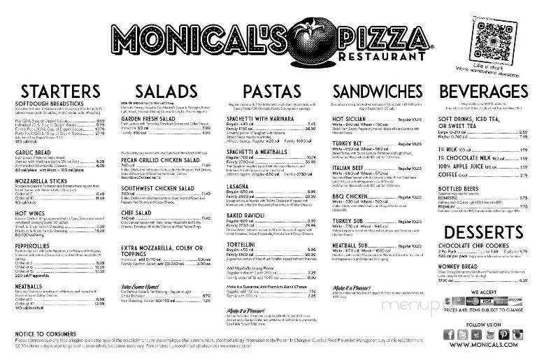 Monical's Pizza - Sullivan, IL menu_pic