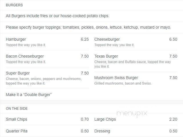 Manos Pizza - Methuen, MA menu_pic