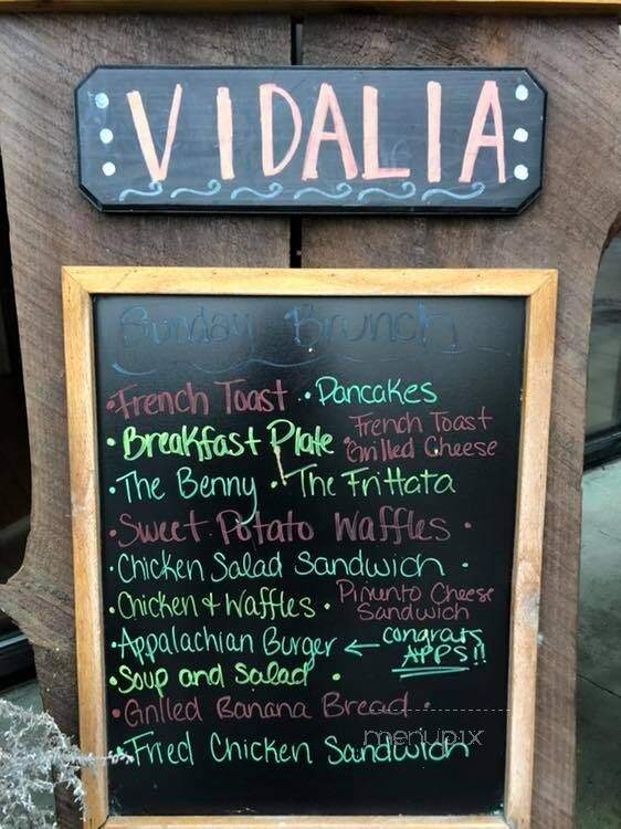 Vidalia - Boone, NC menu_pic