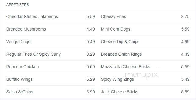 Zack's Place - Little Rock, AR menu_pic