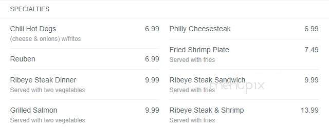 Zack's Place - Little Rock, AR menu_pic
