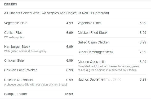 Zack's Place - Little Rock, AR menu_pic