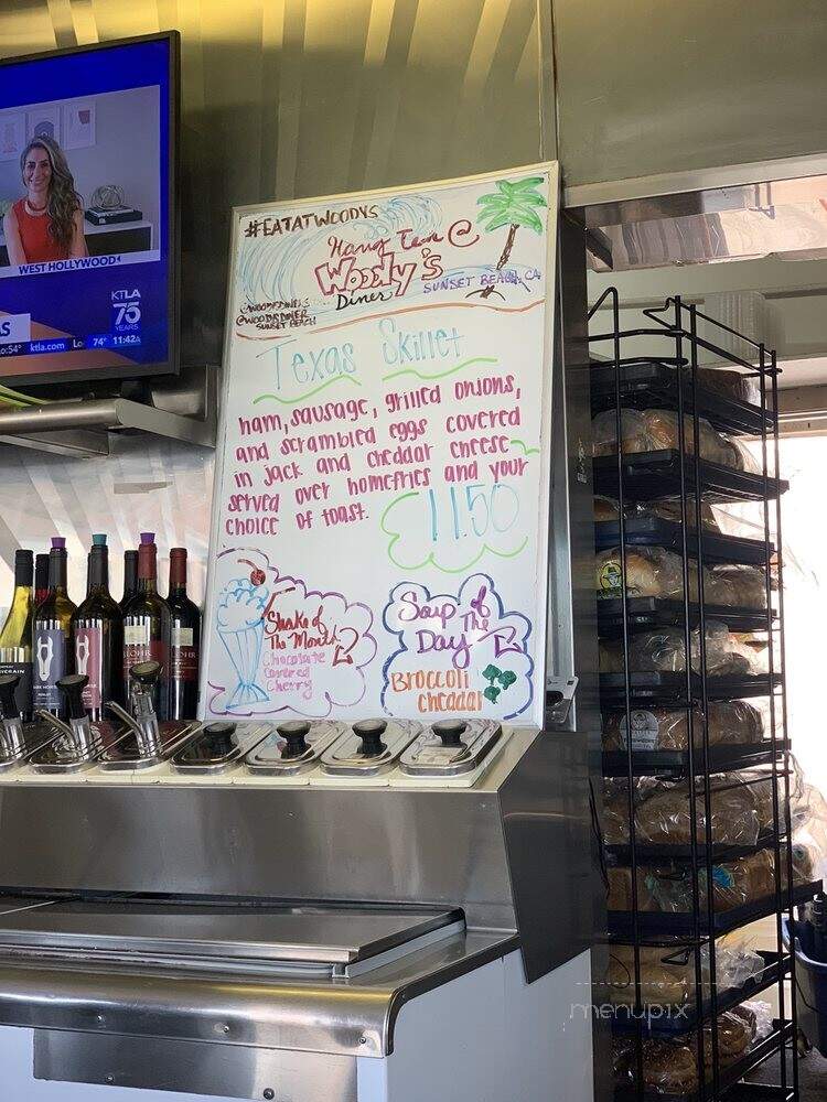 Woody's Diner - Sunset Beach, CA menu_pic