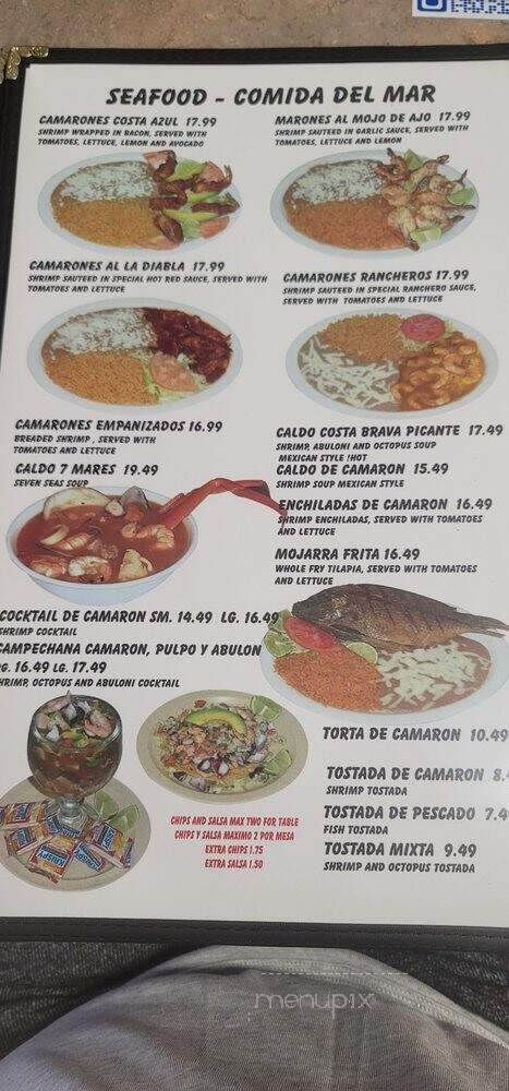 Casa Mota - Riverside, CA menu_pic