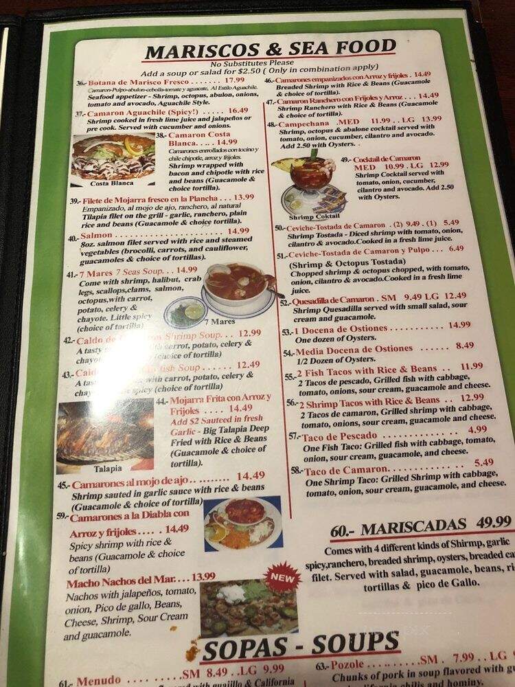 Casa Blanca Restaurant - Palm Desert, CA menu_pic