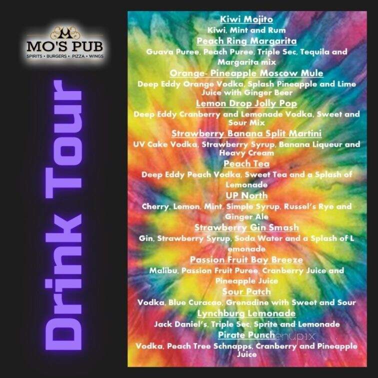 Mo's Pub - Escanaba, MI menu_pic