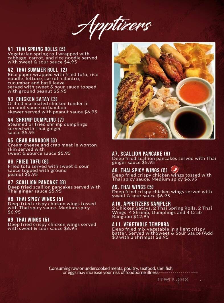 Thai 999 Express - Mentor, OH menu_pic
