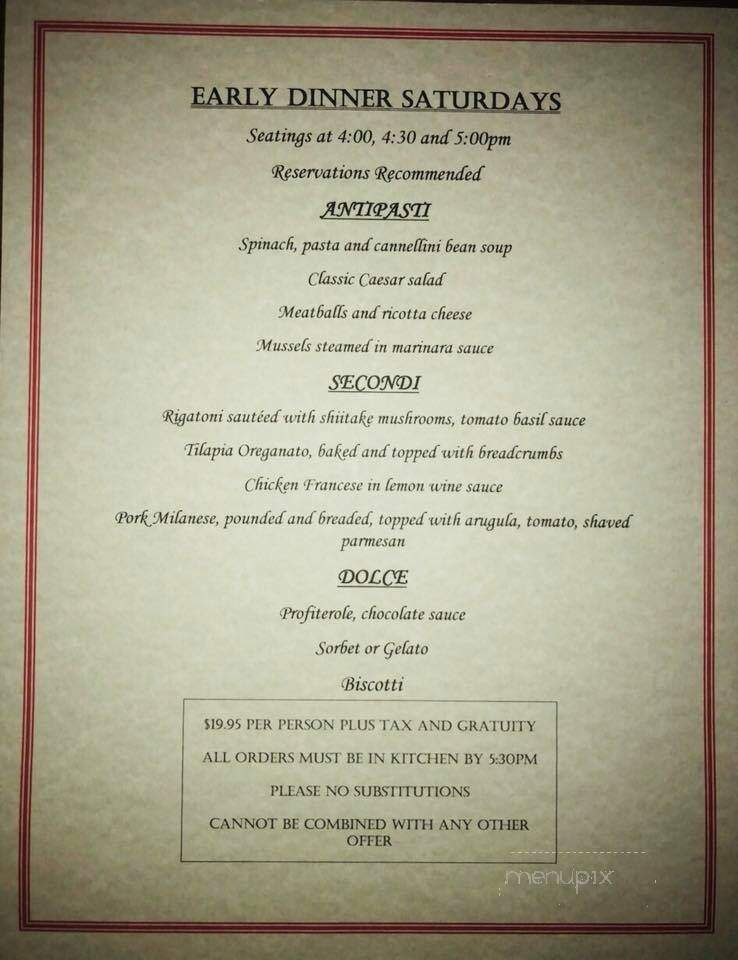 La Cucina Piccola - Roseland, NJ menu_pic