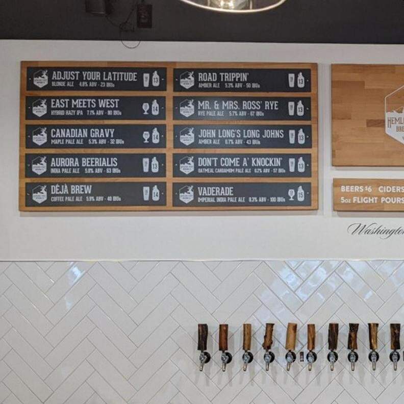 Hemlock State Brewing Co - Mountlake Terrace, WA menu_pic