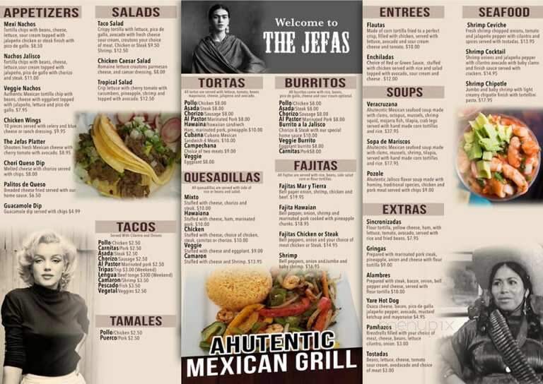 The Jefas Mexican Grill - Galena, MD menu_pic