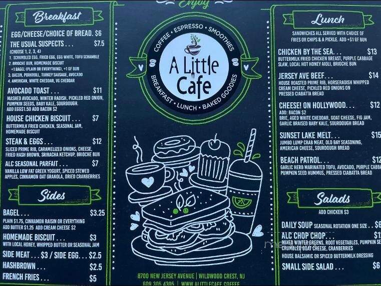A Little Cafe - Wildwood Crest, NJ menu_pic