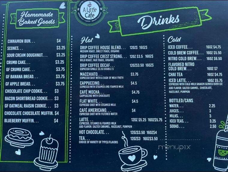 A Little Cafe - Wildwood Crest, NJ menu_pic