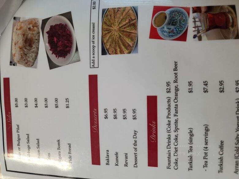 Istanbul Turkish Mediterranean Cuisine - Ormond Beach, FL menu_pic