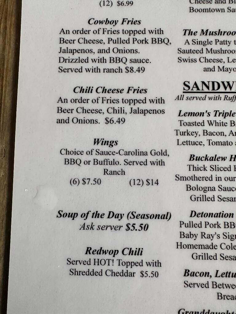 Katherine's Cafe - Nitro, WV menu_pic