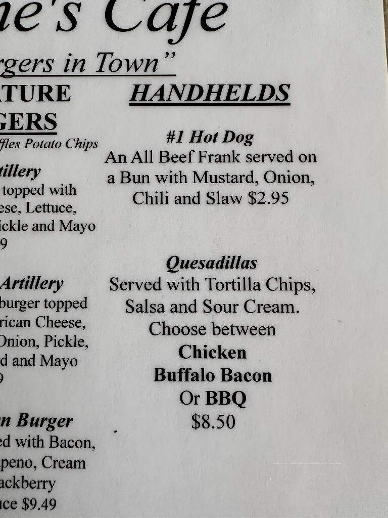 Katherine's Cafe - Nitro, WV menu_pic
