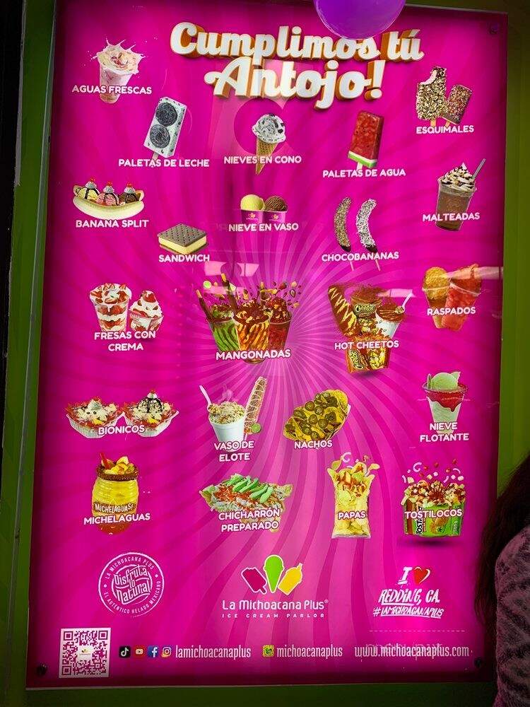 La Michoacana Plus - Redding, CA menu_pic