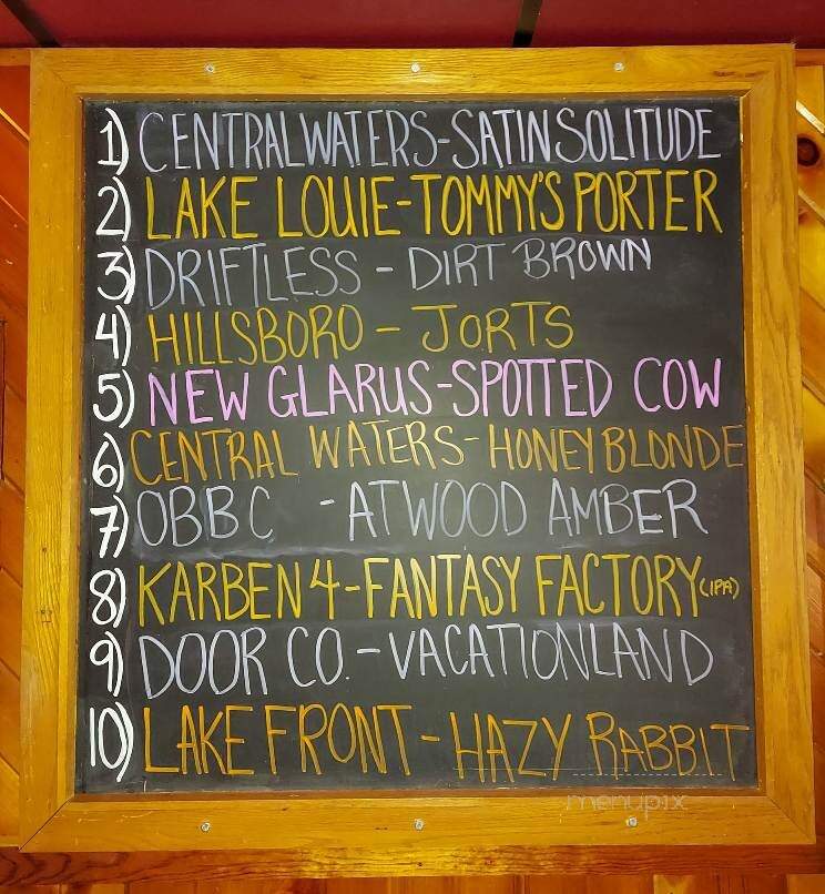 Lone Rock Bistro and Taproom - Lone Rock, WI menu_pic