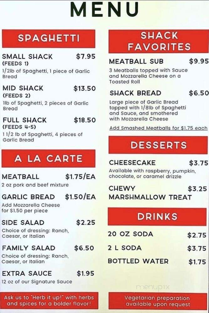 By the Bucket - Pinetop-Lakeside, AZ menu_pic