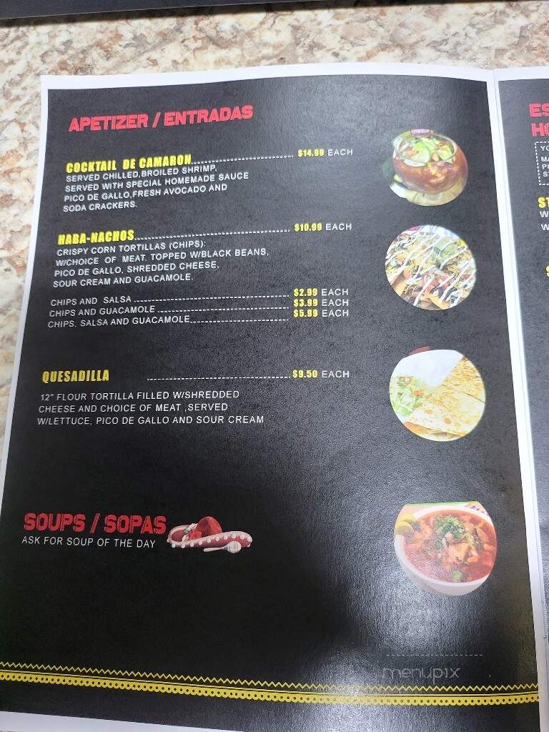 The Habanero Grill - Palm Bay, FL menu_pic