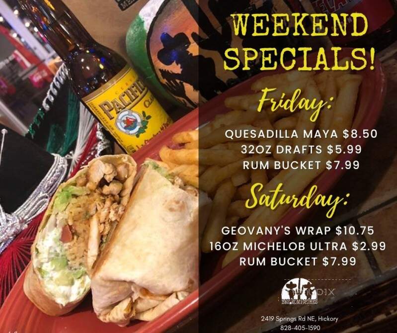 Los Compadres Mexican Restaurant - Hickory, NC menu_pic