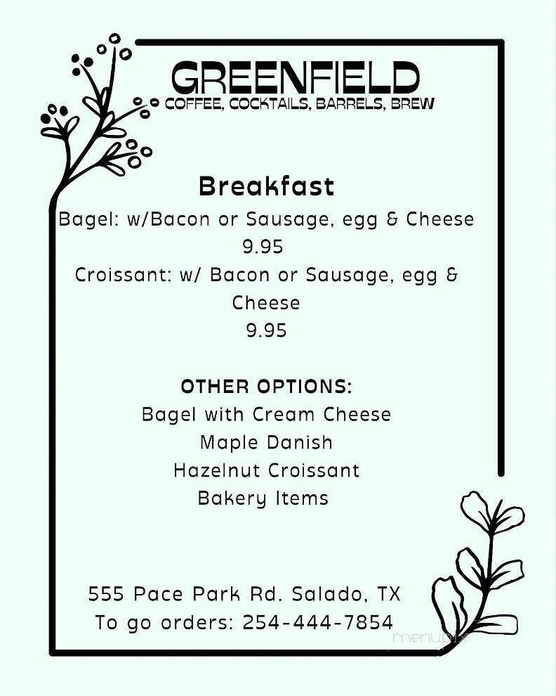 Greenfield's Coffee and Tea House - Salado, TX