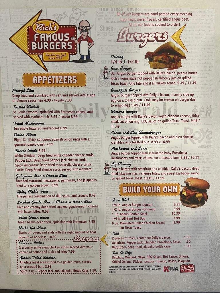 Rich's Famous Burgers - Saint James, MO