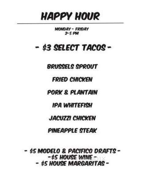 Pour Vida Tortillas & Taps - Fullerton, CA menu_pic