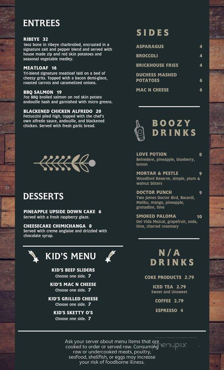 Brickhouse Brands - Wyandotte, MI menu_pic