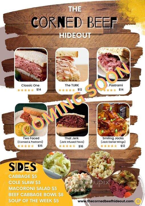 The Corned Beef Hideout - Romeoville, IL menu_pic