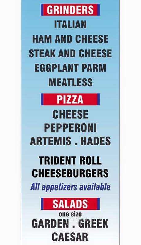 Poseidon's - Gloucester, MA menu_pic