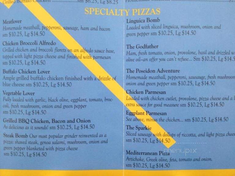 Poseidon's - Gloucester, MA menu_pic