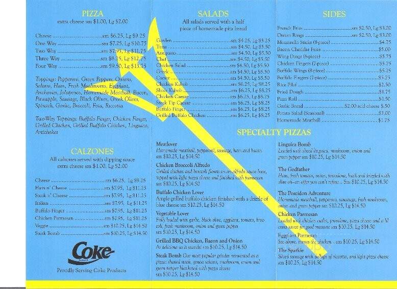 Poseidon's - Gloucester, MA menu_pic