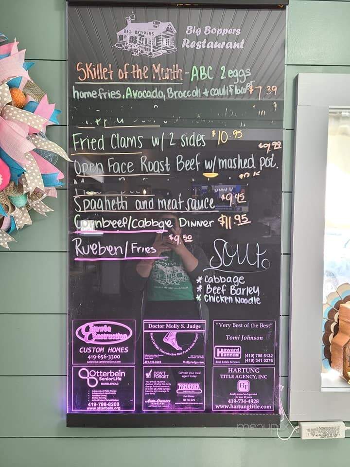 Big Boppers Bones - Lakeside Marblehead, OH menu_pic