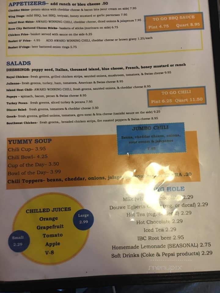 Big Boppers Bones - Lakeside Marblehead, OH menu_pic