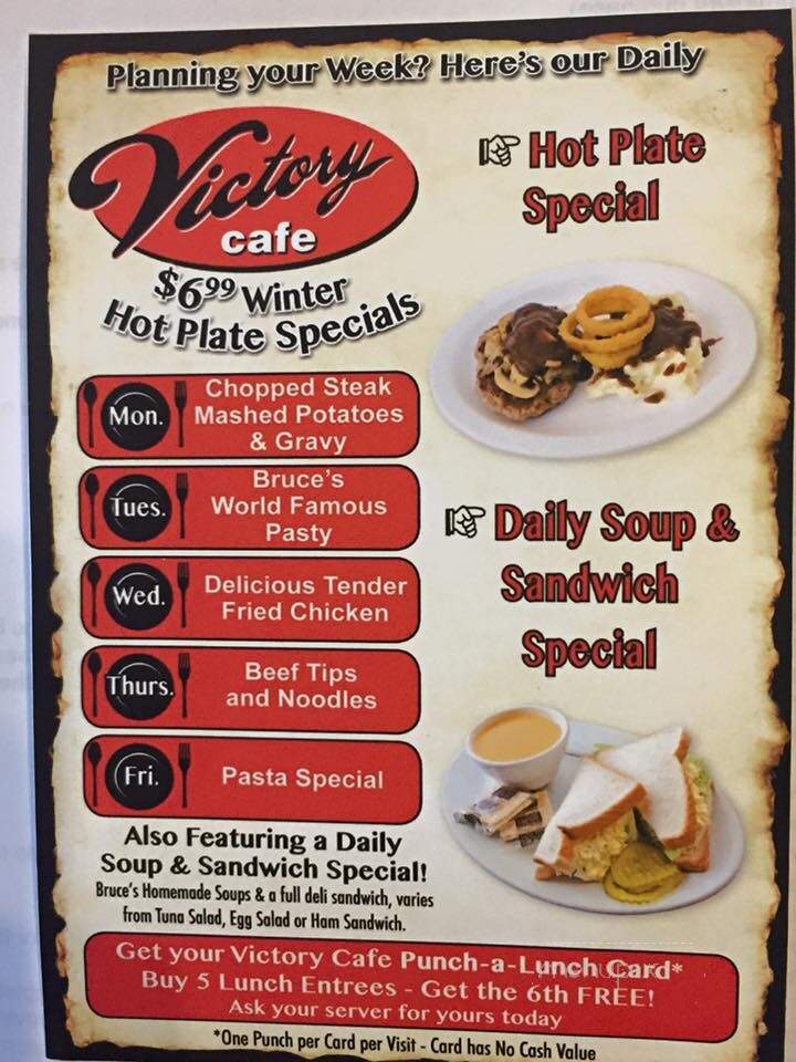 Victory Cafe - Galena, IL menu_pic