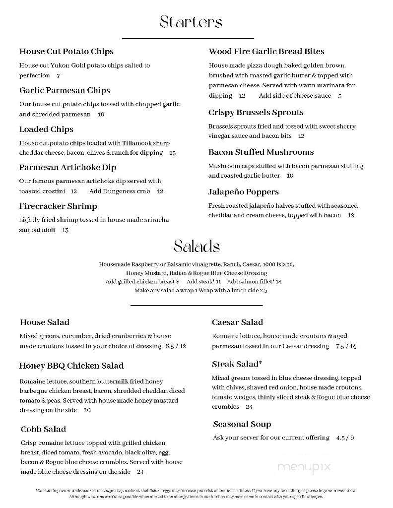 Trail's End - Snohomish, WA menu_pic