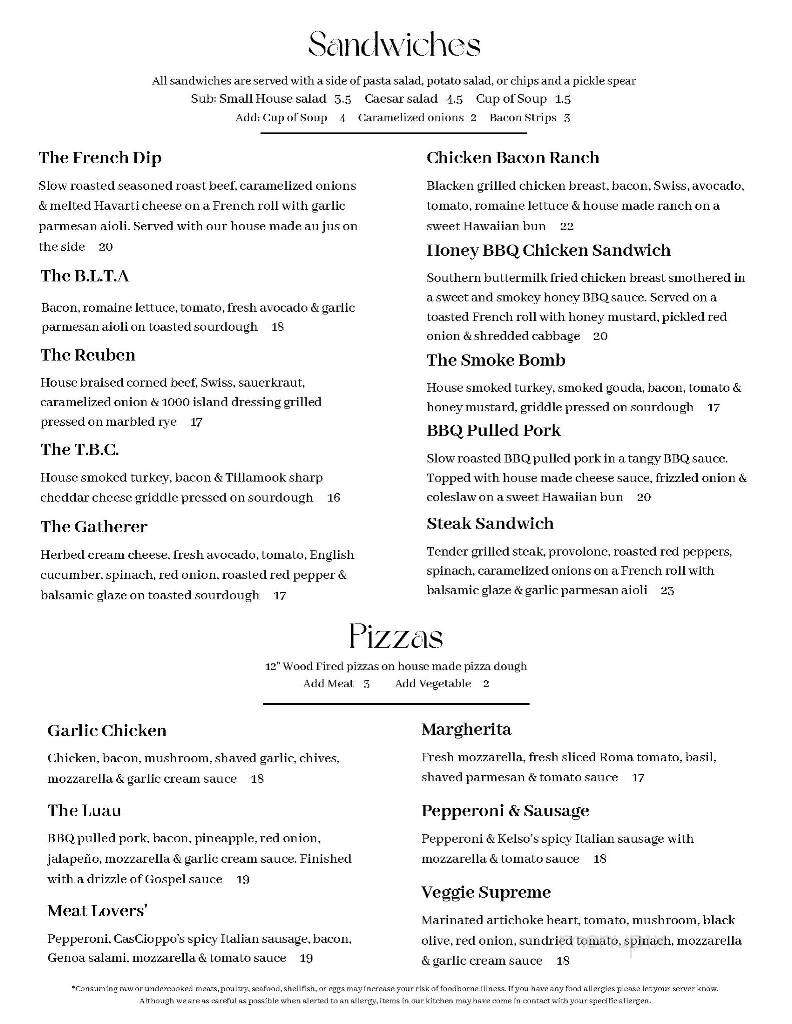 Trail's End - Snohomish, WA menu_pic