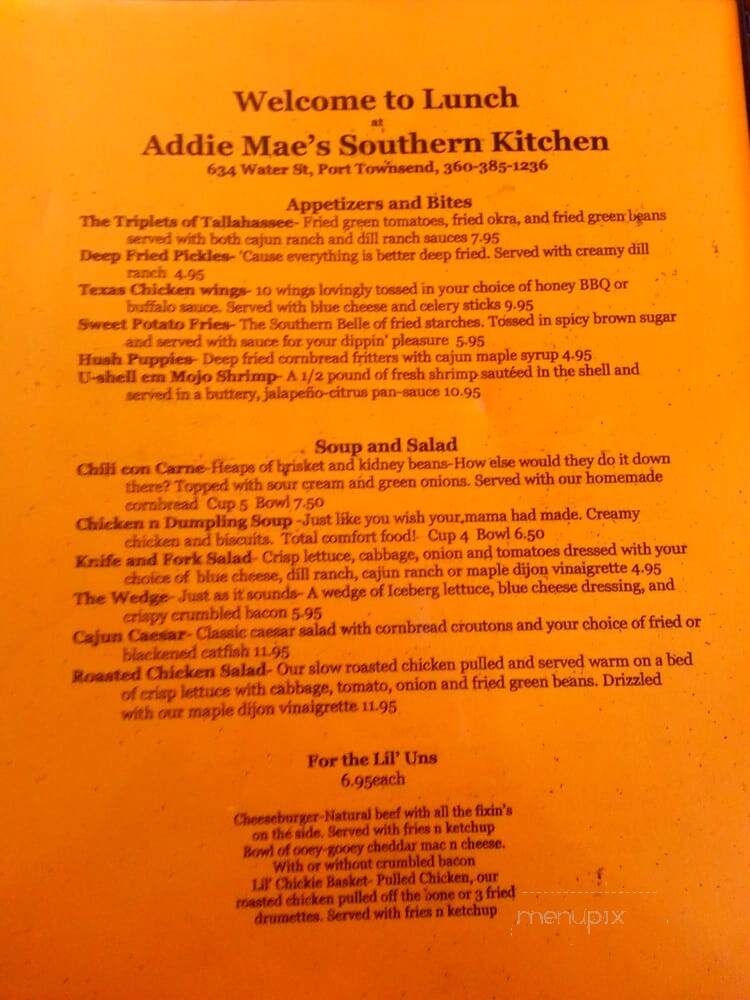 Addie Mae's Southern Kitchen - Port Townsend, WA