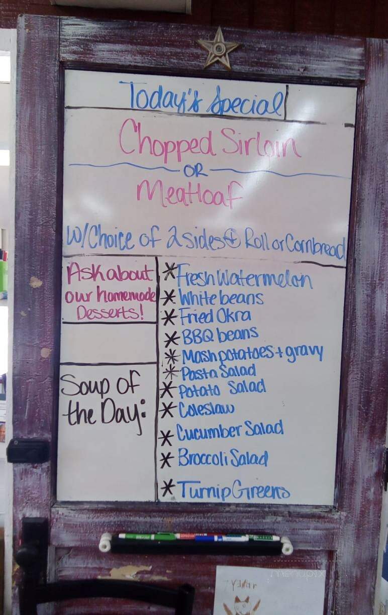 Arrows Cafe and Barbeque - Heber Springs, AR menu_pic