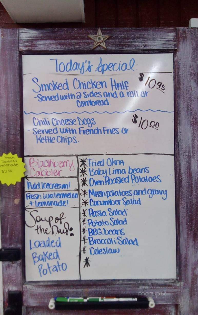 Arrows Cafe and Barbeque - Heber Springs, AR menu_pic