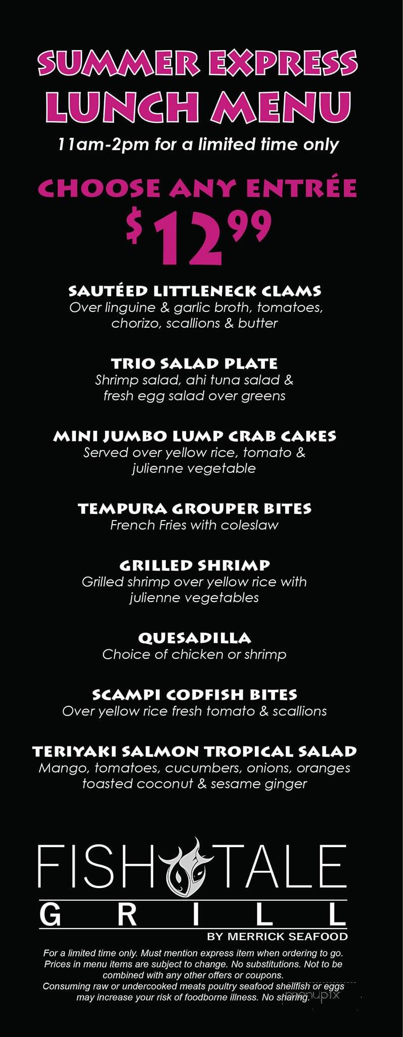 Fish Tale Grill - Cape Coral, FL menu_pic