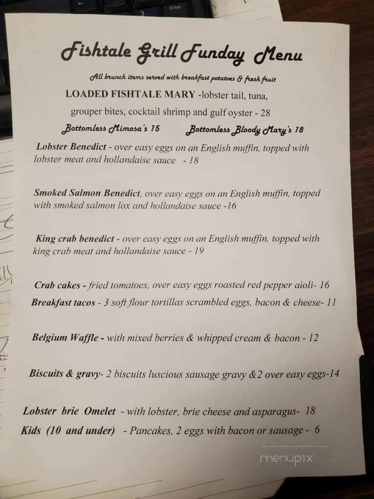 Fish Tale Grill - Cape Coral, FL menu_pic