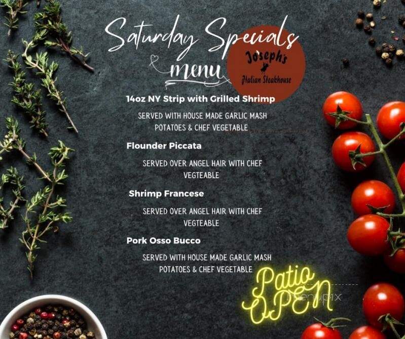 Joseph's Steakhouse - Hyde Park, NY menu_pic