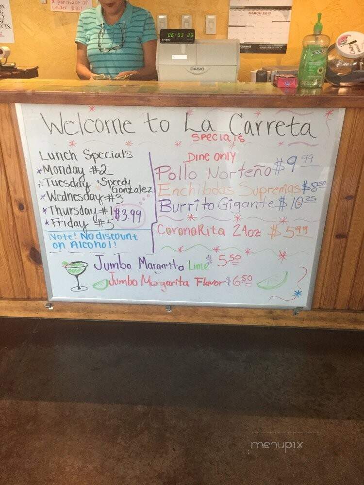 La Carreta - Louisville, KY menu_pic