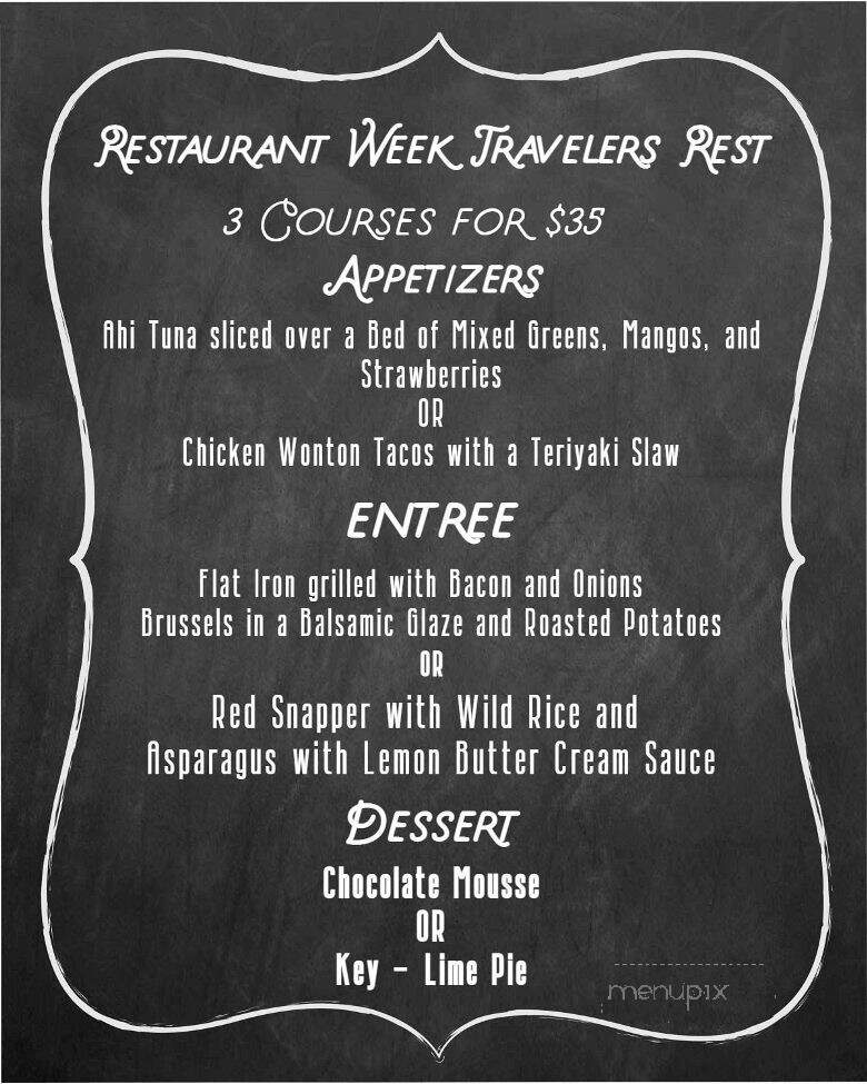 Shortfield's - Travelers Rest, SC menu_pic