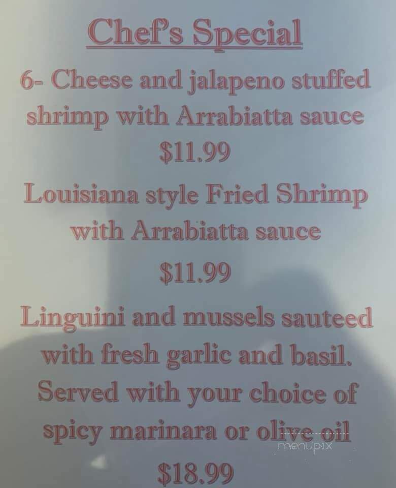 Roma Italian Bistro - Minden, LA menu_pic