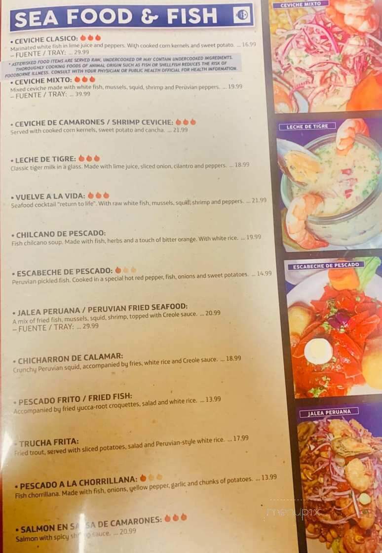 Puro Peru - Sandy, UT menu_pic