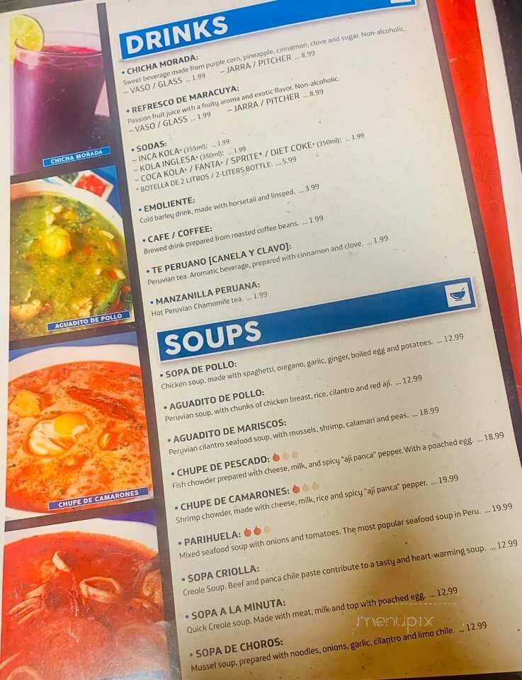 Puro Peru - Sandy, UT menu_pic