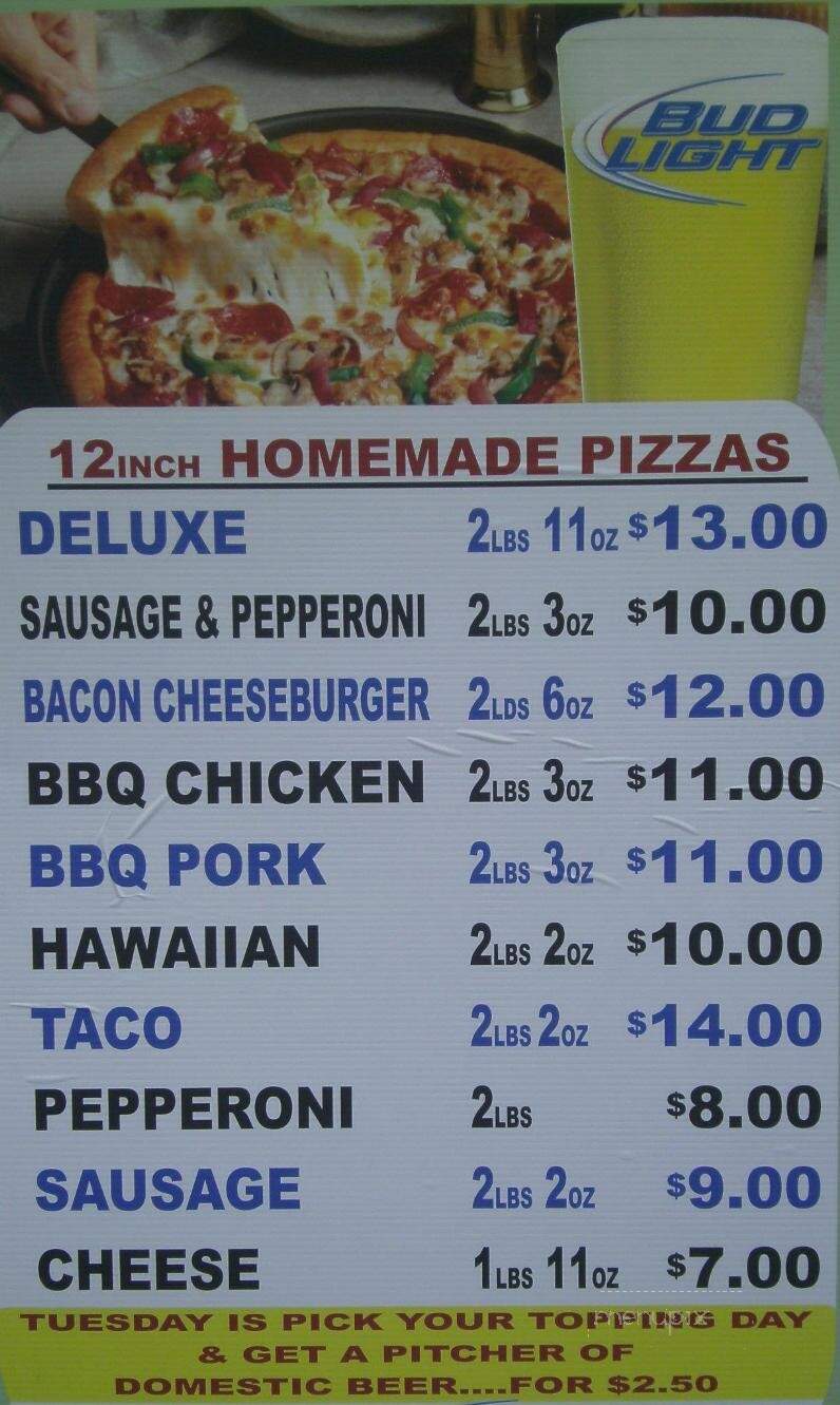 Five-O-One Sports Bar & Grill - Marshfield, WI menu_pic