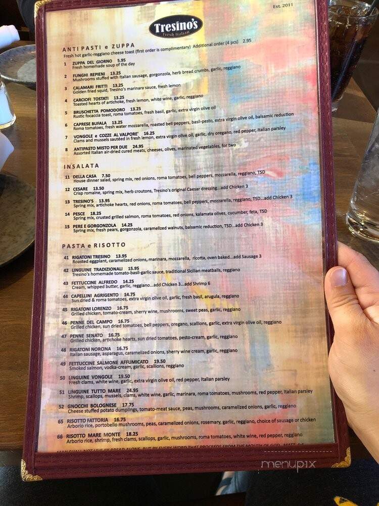 Tresino's - Wildomar, CA menu_pic